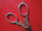 J6392 Antique  Dutch  833  Solid Silver Scissors Signed Marked See Description