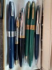 Lot Of 20 Sheaffer Fountain Pens 4- 14k Nibs  Ball Point  Pencil Untested