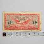 United States Military Payment Certificate Mpc 25 Twenty-five Cents Series 641 