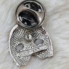 Vtg Phantom Of The Opera Broadway Souvenir Silver Tone Mask Lapel Pin By Rug
