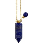 Lapis Fchamber Perfume Bottle Necklace 