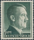 Stamp Germany Mi 799b-802b Sc 524-7 1941 Ww2 3rd Reich Hitler Head Set Mnh