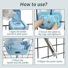  25 Oz Rabbit No Drip Top Fill Water Bottle Hanging Leakproof Water Dispenser 