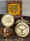 Antique Nautical  2  Boy Scout Of America Boy Scout Oath Compass With Box