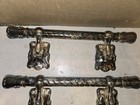 4 Vintage 50s 60s Casket Coffin Handles swing Bar funeral elgin 1019 rope Design