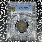 1872-h Newfoundland 20 Cents Pcgs Xf40 Lot g1231 Silver 