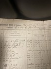 Rare Civil War Confederate 1st Mississippi Rangers Cavalry Muster Roll Document