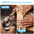 50pcs Premium Sanding Sticks  Double End Matchsticks Twigs Of    