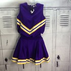 Cheerleading Uniform Varsity Dress One Piece Adult Large Plain Vikings