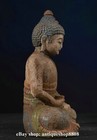 10  Tibet Buddhism Wood Carved Shakyamuni Amitabha Buddha Sakyamuni  Statue S06
