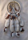 Handmade Dream Catcher Mandela Rabbit Fur Wool Leather Feathers Beads 24  Native