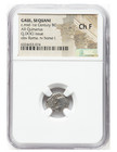 Ngc Certified Quinarius Silver Ancient Coin Celtic Gaul Horse Choice Fine 1 Bc