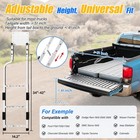 Pickup Trucks Tailgate Ladder - Heavy Duty Stainless Steel Foldable Rear Ladd   