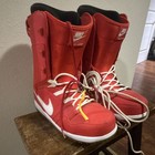 Nike Vapen Men   s Snowboard Boots 11 Red white Medium Flex Heat Moldable