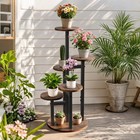 5 Tier Indoor Plant Stand For Multiple Plant Corner Tall Flower Pot Holders Rack