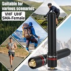 Abbree Ham Radio 3 14-inch Stubby Short Antenna Dual Band Sma-female Black