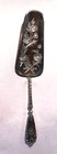 Fancy   Etched German 800 Sterling Silver Pie Pastry Server 10 