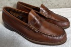 Vintage G h  Bass Weejuns Penny Loafers Men Size 11 Ee Brown Leather Dress Shoes