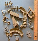 25  Pieces Marx 54mm American Civil War Reissue Plastic Battlefield Accessories