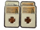 4-coin Collector Pack   Ngc Certified Off-center   Broadstrike Pennies   0080