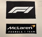 Ultimate Patch 2 Pack Formula One F1 Racing Iron On Patches Black Mclaren