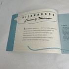 1951  Richardson    cruises Of Tomorrow     Original Boat Brochure Catalog