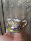 Antique Or Vintage Creamer Hand-painted Water Lotus Rare Design Gold Moriage
