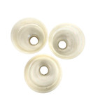 Roman Glass Opalescent White Glass Bell Lamp Shades 3 Light Globes Vintage