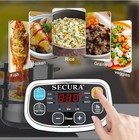  new  Secura Stainless Steel Food Steamer-8 5 Qt -electric -glass Lid 