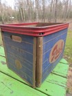 Vintage  Grafs Cardboard Soda Tote Case  Metal Trim Deep Rock Bev  Milwaukee Wi