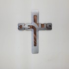 Jesus Cross Metal Wall Art On Rustic Wood Christian Cross Religious Decor Gift