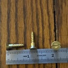 American Wood Screws   9 X 3 4    Flat Head Slotted Solid Brass 20 Pk Free Ship