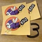 Nintendo Vintage 1990 Sticker Lot Super Mario Luigi Smell Pasta Silver 233 Total
