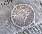 1848 Seated Liberty Half Dime 48 Over 48 Vg  