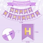 Rubfac Purple Pink Birthday Party Decorations Set With Happy Birthday Banner    
