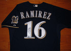 Milwaukee Brewers Aramis Ramirez 2013 Game Used Worn Jersey  cubs Pirates 