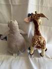 Gloria  hippo  8       Melman  giraffe  9     Madagascar Plush Lot Of 2
