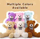 Giant Big Teddy Bear 4 Feet 47 Inch Life Size Tan Plush Bear Brown Stuffed Anima