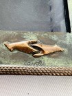 Mcm Enrique Zavala Mexico Modernist Bronze Brass Metal Signed Picture Frame
