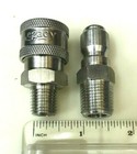 3 8 Plug   1 4 Coupler - Stainless Steel- Pressure  Power Washer Gun Kit 