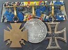    11143    German Post Ww1 Mounted Medal Group Iron Cross Ii  Class Baden War Medal