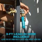 Sj-shsbb3lih Garden Hose Stand With Brass Faucet And 3 Ft Lead In Hose