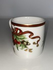 Tiffany   Co Holiday Holly Berry Gold Rim Coffee Mug Tea Cup Christmas Japan