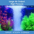 Quiet Aquarium Air Pump 475gph 0 03mpa 16w High Pressure Air Pump Commercial    