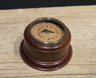 Antique Style Turned Mahagony Wood Compass