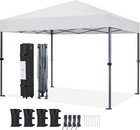 10x10 Aluminum Frame Pop Up Canopy Tent With Water Resistance