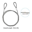 Stainless Steel Cable  6 Pack Pvc Coated 5 32  Wire Rope For Deck Railing 3 3ft