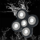 2pcs 5 Blades Floating Bald Shaver Replacement Head Fit Electric Razor