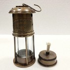 Antique Nautical Brass Heavy Minor Oil Lamp Ship Boat Lantern Christmas Decor