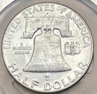 1961-d Silver Franklin Half Dollar Choice Bu Lustrous White Strong Bell Lines